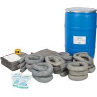 Spill Kit, Universal, Drum, 55 US gal. Absorbancy O-Max