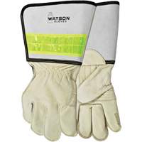 Gants de soudage pour monteur de ligne pour disjoncteur, Cuir fleur de vache, Taille Moyen O-Max