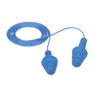 Bouchons d'oreilles d&eacute;tectables E-A-Rsoft UltraFit, Avec cordon, R&eacute;gulier, Vrac - Sac en poly, NRR dB 25 O-Max
