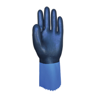 Summitech Full-Dipped Chemical Resistant Gloves, Size Small/7, 11.8" L, Chloroprene, Poly-Cotton Inner Lining, 59-mil O-Max