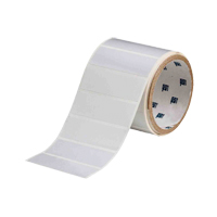 ToughBond&reg; Thermal Transfer Printable Labels, Polyester, 3" L x 1" H, White O-Max