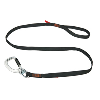 Squids&reg; 3129 Double-Locking Tool Lanyard with Swivel, Fixed Length, Carabiner/Loop O-Max