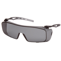 Cappture OTG Safety Glasses, Grey/Smoke Lens, Anti-Fog Coating, ANSI Z87+/CSA Z94.3 SGI173 | O-Max