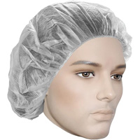 Bonnets bouffants, Polypropyl&egrave;ne, 18", Blanc O-Max