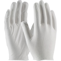 Gants d'inspection, Coton, Poignet Non ourl&eacute;, Taille unique O-Max