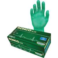 Disposable Gloves with Aloe, Small, Vinyl, 5-mil, Powder-Free, Green O-Max