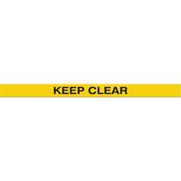 Marqueur robuste pour le sol Tough-Mark, Rectangle, 48" lo x 2" la, Jaune, Poly&eacute;thyl&egrave;ne O-Max