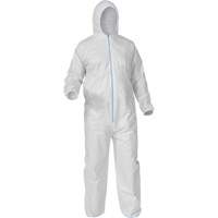 Protective Coveralls, Medium, White, Microporous O-Max