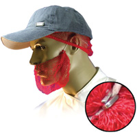 Disposable Beard Nets, Polypropylene, Red O-Max