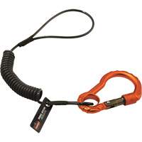 Squids&reg; 3156 Tool Lanyard, Coil, Carabiner/Loop O-Max