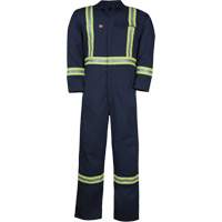Westex UltraSoft&reg; Unlined Coveralls, Size Large (Tall), Navy Blue, 12.4 cal/cm2 O-Max