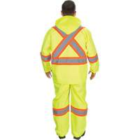 RZ1000 Rain Suit, Polyester, Small, High Visibility Lime-Yellow O-Max