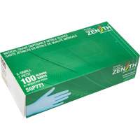 Gants jetables de calibre m&eacute;dical r&eacute;sistants &agrave; la perforation, T-petit, Nitrile, 4,5 mils, Sans poudre, Bleu, Classe 2 O-Max