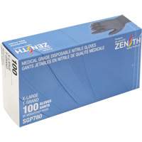 Puncture-Resistant Medical-Grade Disposable Gloves, X-Large, Nitrile, 5-mil, Powder-Free, Black, Class 2 O-Max
