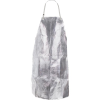 Heat Resistant Apron with Strap, 24" W x 42" L, Aluminized Kevlar&reg; O-Max