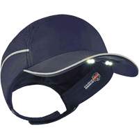 Skullerz<sup>®</sup> 8965 Lightweight Bump Cap Hat with LED Lighting, Navy Blue SGQ310 | O-Max