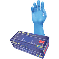 Blurite XPL Examination Gloves, Small, Nitrile, 8-mil, Powder-Free, Blue, Class 2 O-Max