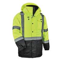 Parka thermique GloWear 8384 de Type R, Jaune lime haute visibilit&eacute;, Grand O-Max