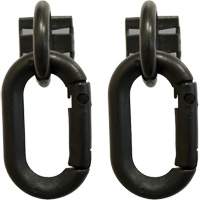 Safety Chain Magnetic Ring & Carabiner Set, Black O-Max