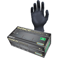 Sentron 6 Disposable Examination Gloves, Small, Nitrile, 6-mil, Powder-Free, Black, Class 2 O-Max