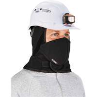 N-Ferno&reg; Winter Hard Hat Liner with Mouthpiece, Fleece Lining, One Size, Black O-Max