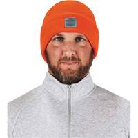 N-Ferno&reg; Rib Knit Beanie Hat, One Size, Orange O-Max