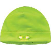 N-Ferno&reg; Skull Cap Beanie Hat with LED Lights, One Size, High-Visibility Lime Green O-Max