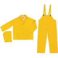 Classic Series Limited Flammability Rain Suit, Large, Yellow O-Max