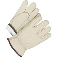 Gants pour conducteur/cordeur, 10, Paume en Cuir fleur de vache, Thinsulate O-Max