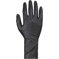 KeepKleen&reg; Disposable Gloves, Large, Nitrile, 8-mil, Powder-Free, Black O-Max