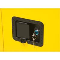 Flammable Storage Cabinet, 12 gal., 1 Door, 23" W x 35" H x 18" D O-Max