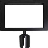 Sign Frame for Crowd Control Post, Black O-Max