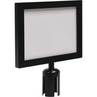 Sign Frame for Crowd Control Post, Black O-Max