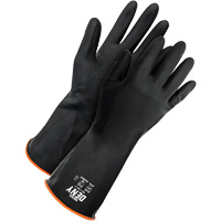 Gants r&eacute;sistants aux produits chimiques Deny, Taille 9, 12" lo, Latex de caoutchouc, Doublure en Ouat&eacute;e, Gant de calibre hiver O-Max