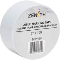 Aisle Marking Tape, 2" x 108', PVC, White O-Max