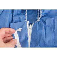Hooded Coveralls, Medium, Blue, SMS O-Max