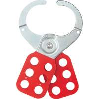 Safety Lockout Hasp, Red O-Max