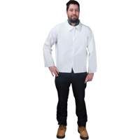 Chemise jetable, Microporeux, Grand, Blanc SGY257 | O-Max