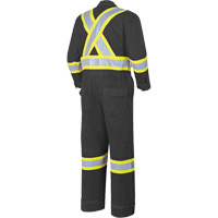 7702BK Combinaison ignifuge et r&eacute;sistant &agrave; l'arc &eacute;lectrique 88/12 FR-Tech, Taille 36, Noir, 9,7 cal/cm² O-Max