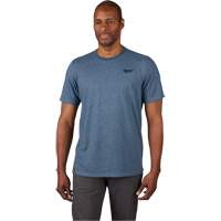 Hybrid Work Tee Shirt, Men's, Small, Blue O-Max