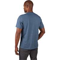 Hybrid Work Tee Shirt, Men's, Small, Blue O-Max