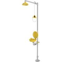 Combination Emergency Shower & Eyewash Station, Pedestal O-Max