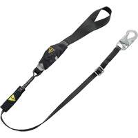 Longe utilitaire &agrave; amortisseur d'&eacute;nergie V-Series, 6', Point d'ancrage &agrave; Crochet mousqueton, Crochet mousqueton aux jambes, Nylon O-Max