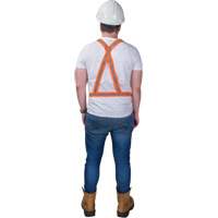 Harnais pour la circulation, Orange haute visibilit&eacute;, Couleur r&eacute;fl&eacute;chissante Argent, Moyen O-Max