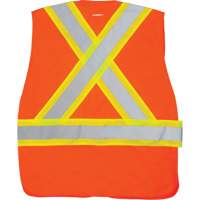 Veste d'arpenteur haute visibilit&eacute; conforme &agrave; la CSA, Orange haute visibilit&eacute;, Moyen, Polyester O-Max