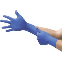 Gants Microflex N85, T-petit, Nitrile, 3,5 mils, Sans poudre, Bleu, Classe 2 O-Max