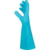 Flextril Chemical Gloves, Size 7, 12.5" L, Nitrile, Nylon Inner Lining O-Max