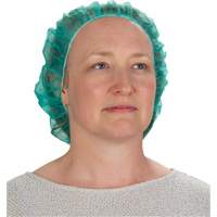 Bonnets bouffants, Polypropyl&egrave;ne, 21", Vert O-Max