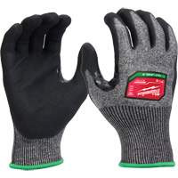 Gants enduits par trempage &agrave; dext&eacute;rit&eacute; &eacute;lev&eacute;e, Taille Petit, Calibre 18, Rev&ecirc;tement Nitrile, Enveloppe en Poly&eacute;thyl&egrave;ne, ASTM ANSI niveau A6/EN 388 niveau F O-Max