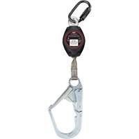 Cordage de s&eacute;curit&eacute; autor&eacute;tractable avec grand mousqueton Dynamic, 7', Polyester, Pivotant O-Max